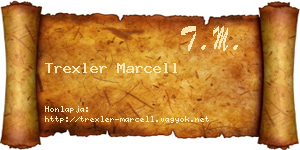 Trexler Marcell névjegykártya